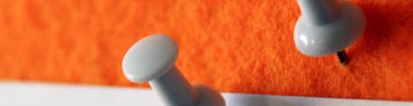 Orange med sort profil