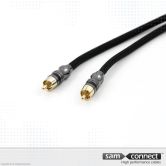 Coaxial RCA kabel, 10m, han/han