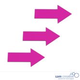 Magnetisk symbol pile 6x10 cm i pink