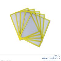 Magnetiske chateques gul kant A4 (5 styk)