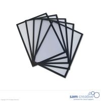 Magnetiske chateques sort kant A4 (5 styk)
