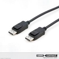 Displayport kabel, 1m, han/han