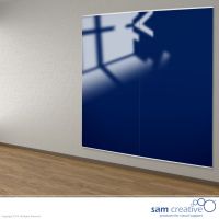 Glastavle Vægpanel Magnetisk Marineblå 100x200 cm