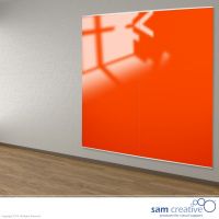 Glastavle Vægpanel Magnetisk Orange 100x200 cm