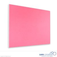 Opslagstavle uden ramme i lyserød 120x240 cm (H)