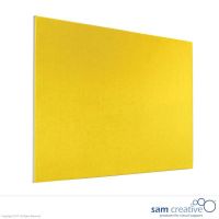 Opslagstavle uden ramme i gul 90x120 cm (A)