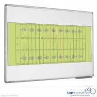 Whiteboard med rugbybane 100x200 cm