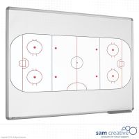 Whiteboard med ishockeybane 45x60 cm