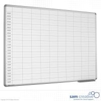 Whiteboard dagsplanlægning 06:00-18:00 100x150 cm