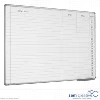 Whiteboard med to-do liste 45x60 cm