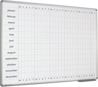 Whiteboard årsplanlægning ma-fr 90x120 cm