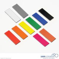 Magnetisk symbol rektangler 1x3 cm i brun