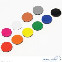 Magnetisk symbol cirkler 2 cm i blå