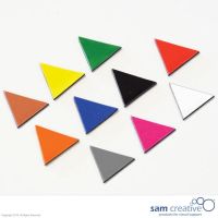 Magnetisk symbol trekanter 2x2x2 cm i rød