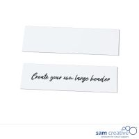 Magnetisk Scrum Header Hvid skrivbar 8x28 cm (10x)