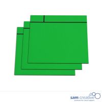 Magnetisk scrum notekort 10x10 cm grøn