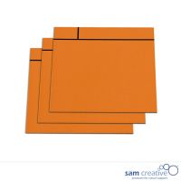 Magnetisk scrum notekort 10x10 cm orange