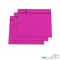 Magnetisk scrum notekort 10x10 cm pink