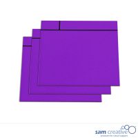 Magnetisk scrum notekort 10x10 cm lilla