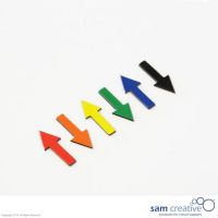 Magnetisk symbol pile 1,2x3 cm blandet