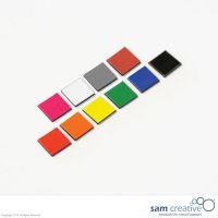 Magnetisk symbol firkanter 1x1 cm i brun