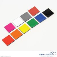 Magnetisk symbol firkanter 2x2 cm i pink