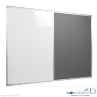Kombi Whitebord Opslagstavle 60x120 cm
