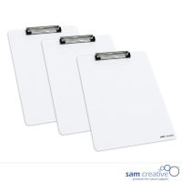 Whiteboard med Udklipsholder Blank (3 stk)