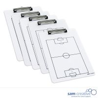 Whiteboard med Udklipsholder Fodbold (5 stk)