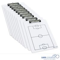 Whiteboard med Udklipsholder Fodbold (10 stk)