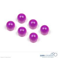 Kuglemagneter 15 mm lilla