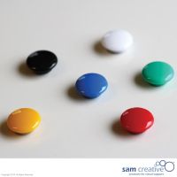 Sæt glastavlemagneter 20 mm mix (6 stk)