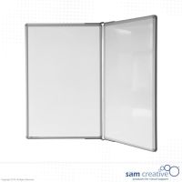 Whiteboard Pro keramisk emalje 3-sidet 90x60 cm