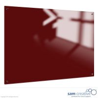 Whiteboard Glas Solid Magnetisk Rød 60x90 cm