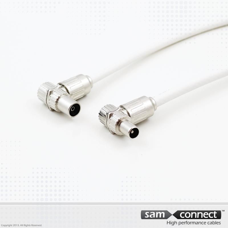 Coax 6 kabel, IEC stik, 3m, han/hun