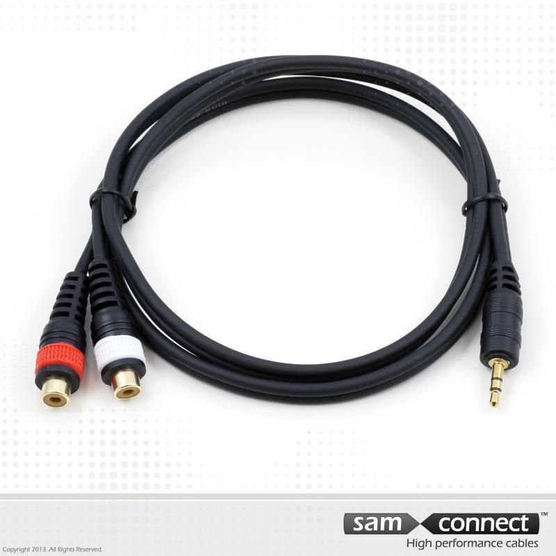 2x RCA mini Jack 0.3 m, hun/han