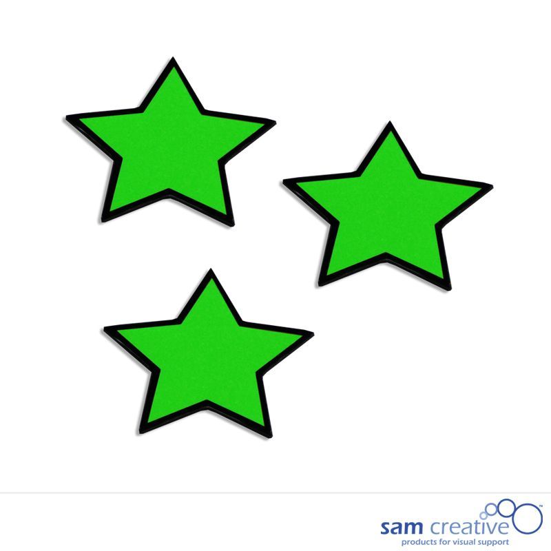 symbol stjerner 4x4 cm i grøn