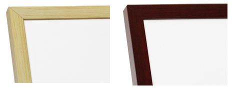 Birch and cherry wooden frames